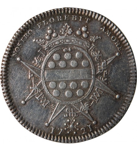 MAIRE DE NANTES - GERARD MELLIER JETON ARGENT 1721