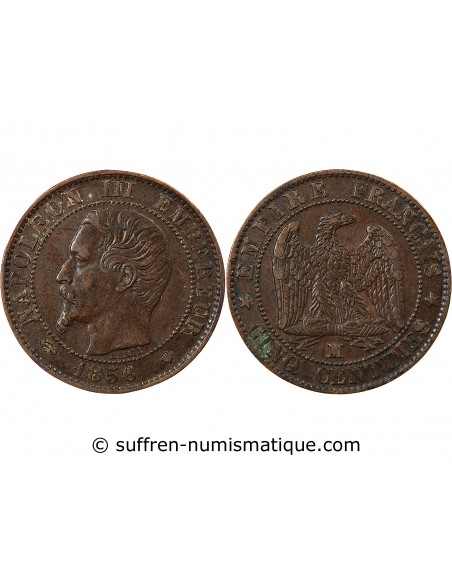 NAPOLEON III - 5 CENTIMES 1856 MA MARSEILLE