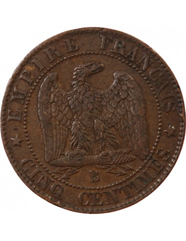 NAPOLEON III - 5 CENTIMES 1854 B ROUEN