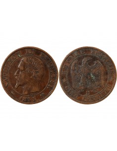 NAPOLEON III - 5 CENTIMES 1853 B ROUEN 2