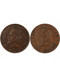 NAPOLEON III - 5 CENTIMES 1856 B ROUEN 2