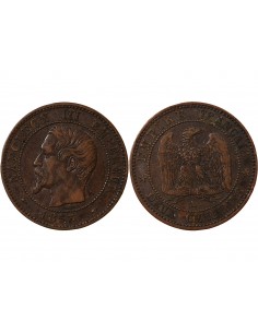 NAPOLEON III - 2 CENTIMES 1855 B ROUEN 2
