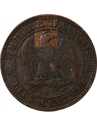 NAPOLEON III - 2 CENTIMES 1854 K BORDEAUX