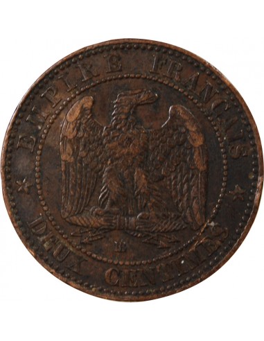 NAPOLEON III - 2 CENTIMES 1854 BB STRASBOURG