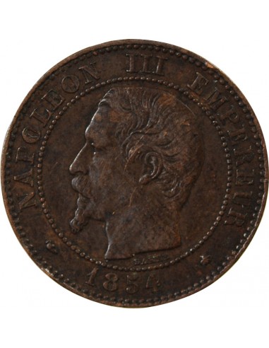 NAPOLEON III - 2 CENTIMES 1854 BB STRASBOURG
