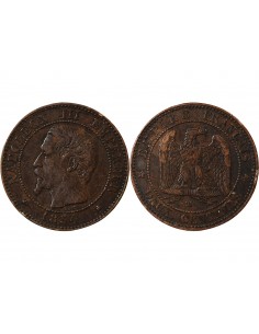 NAPOLEON III - 2 CENTIMES 1854 BB STRASBOURG 2