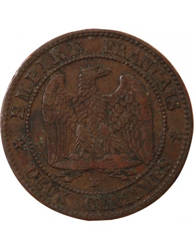 NAPOLEON III - 2 CENTIMES 1854 B ROUEN