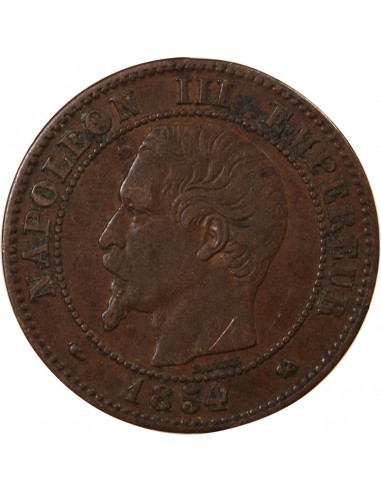 NAPOLEON III - 2 CENTIMES 1854 B ROUEN