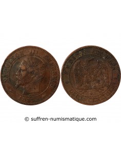 NAPOLEON III - 2 CENTIMES 1855 D LYON - CHIEN Petit D Grand Lion