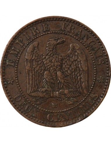 NAPOLEON III - 2 CENTIMES 1855 BB STRASBOURG - ANCRE