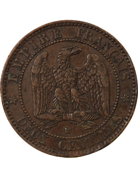 NAPOLEON III - 2 CENTIMES 1855 BB STRASBOURG - ANCRE