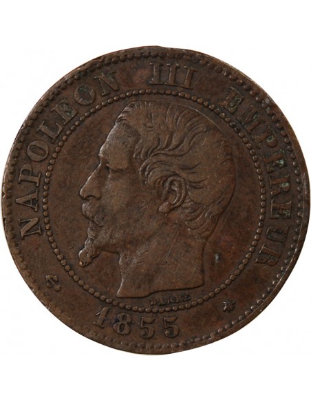 NAPOLEON III - 2 CENTIMES 1855 BB STRASBOURG - ANCRE