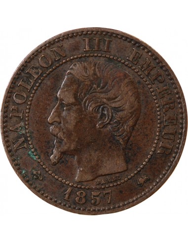 NAPOLEON III - 2 CENTIMES 1857 D LYON - ANCRE Petit Lion