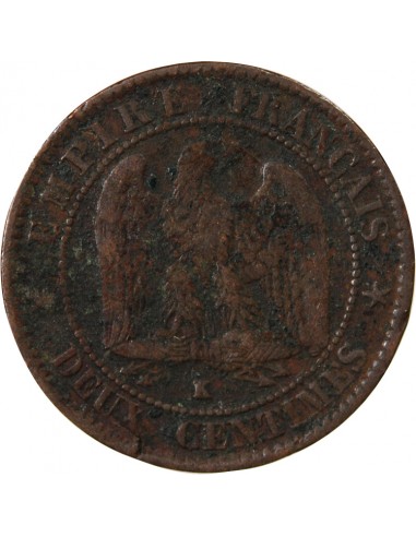 NAPOLEON III - 2 CENTIMES 1857 K BORDEAUX