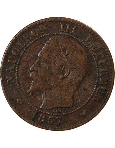 NAPOLEON III - 2 CENTIMES 1857 W LILLE