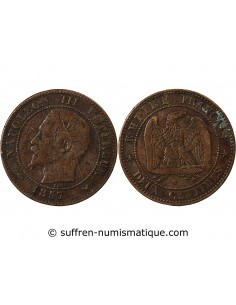 NAPOLEON III - 2 CENTIMES 1857 W LILLE