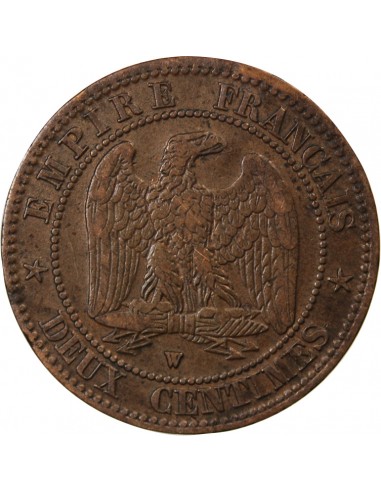 NAPOLEON III - 2 CENTIMES 1857 W LILLE