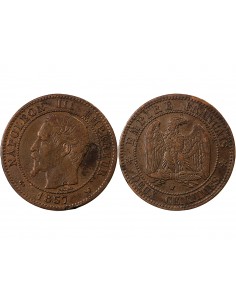 NAPOLEON III - 2 CENTIMES 1857 W LILLE 2