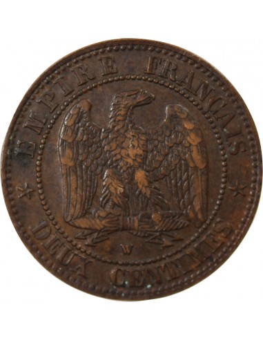NAPOLEON III - 2 CENTIMES 1857 W LILLE