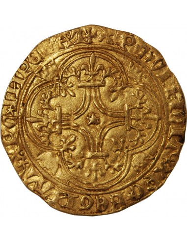 CHARLES VI LE FOU - ECU D'OR A LA COURONNE 1380 / 1422