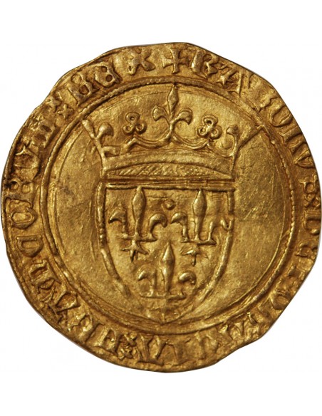 CHARLES VI LE FOU - ECU D'OR A LA COURONNE 1380 / 1422