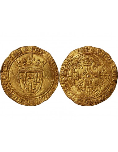CHARLES VI LE FOU - ECU D'OR A LA COURONNE 1380 / 1422