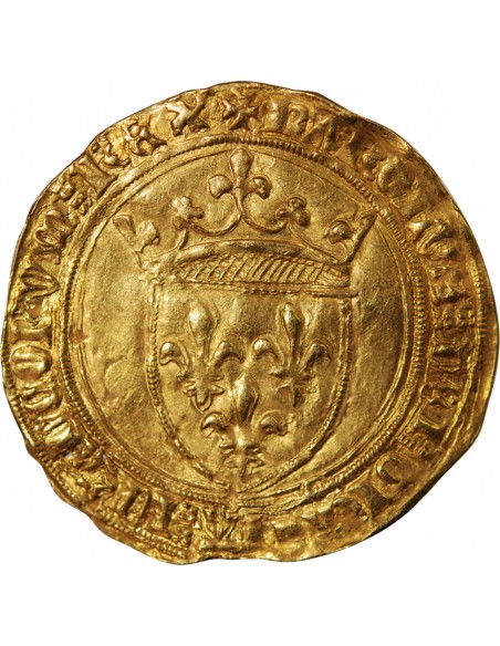 CHARLES VI LE FOU - ECU D'OR A LA COURONNE 1380 / 1422