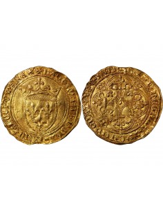 CHARLES VI LE FOU - ECU D'OR A LA COURONNE 1380 / 1422 2