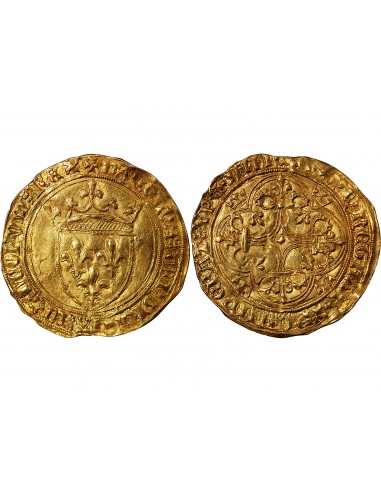 CHARLES VI LE FOU - ECU D'OR A LA COURONNE 1380 / 1422