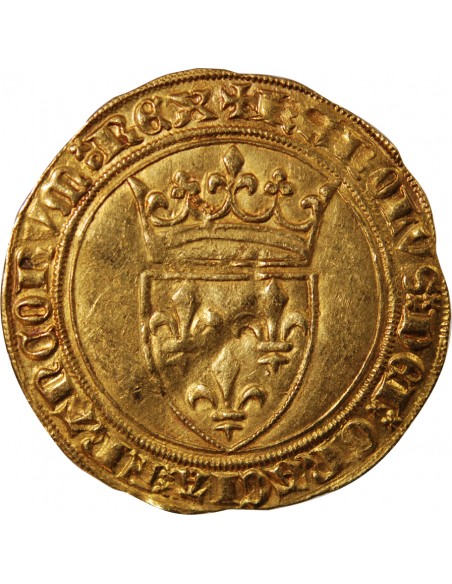 CHARLES VI LE FOU - ECU D'OR A LA COURONNE 1380 / 1422
