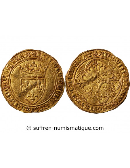 CHARLES VI LE FOU - ECU D'OR A LA COURONNE 1380 / 1422