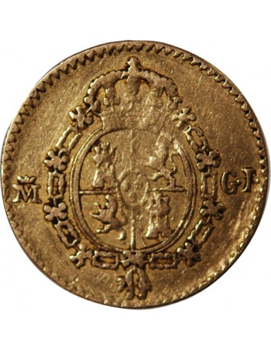 ESPAGNE, FERDINAND VII - 1/2 ESCUDO OR 1817 GJ