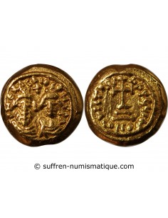 HERACLIUS , HERACLIUS CONSTANTIN - SOLIDUS GLOBULAIRE OR 613 / 638 CARTHAGE