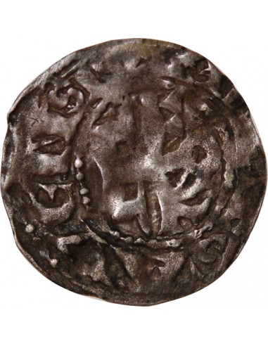 COMTÉ D'ANJOU - DENIER ARGENT AU NOM DE FOULQUES 1068 / 1199