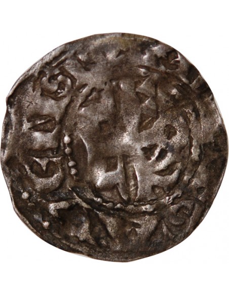 COMTÉ D'ANJOU - DENIER ARGENT AU NOM DE FOULQUES 1068 / 1199