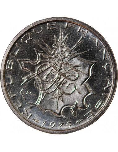 MATHIEU - 10 FRANCS ARGENT 1975 PIEFORT