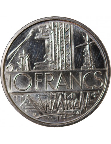 MATHIEU - 10 FRANCS ARGENT 1975 PIEFORT