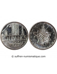 MATHIEU - 10 FRANCS ARGENT 1975 PIEFORT