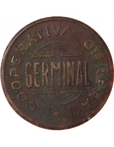 Espagne 1 peseta Cuivre 1935