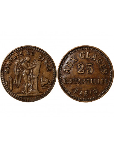 AUX GLACES - JETON DE MAISON CLOSE