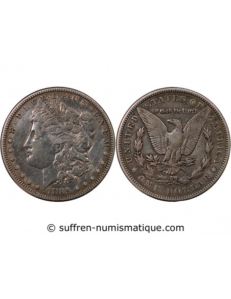 USA - MORGAN DOLLAR ARGENT 1885 PHILADELPHIE