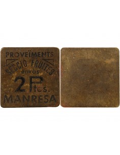 Espagne 2 pesetas Laiton 1931-1939 2