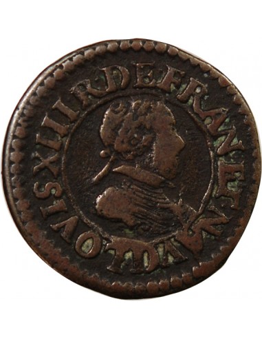 LOUIS XIII - DOUBLE TOURNOIS 1618 D LYON