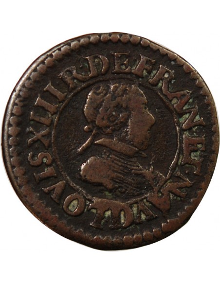 LOUIS XIII - DOUBLE TOURNOIS 1618 D LYON