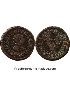 LOUIS XIII - DOUBLE TOURNOIS 1618 D LYON