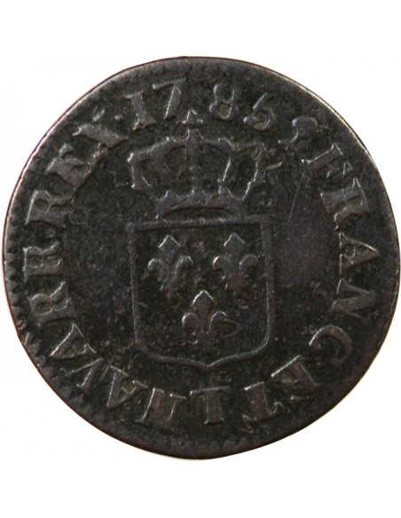 LOUIS XVI - LIARD A L'ECU 1785 T NANTES