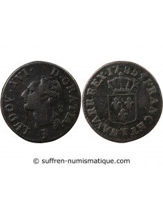 LOUIS XVI - LIARD A L'ECU 1785 T NANTES