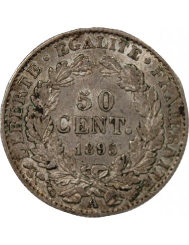 CERES ﻿- 50 CENTIMES ARGENT 1895 A PARIS