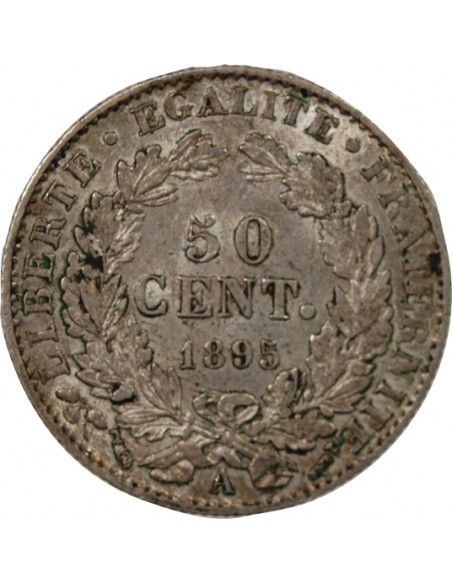CERES ﻿- 50 CENTIMES ARGENT 1895 A PARIS