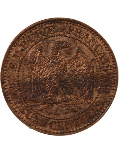 NAPOLEON III - 2 CENTIMES 1862 K BORDEAUX